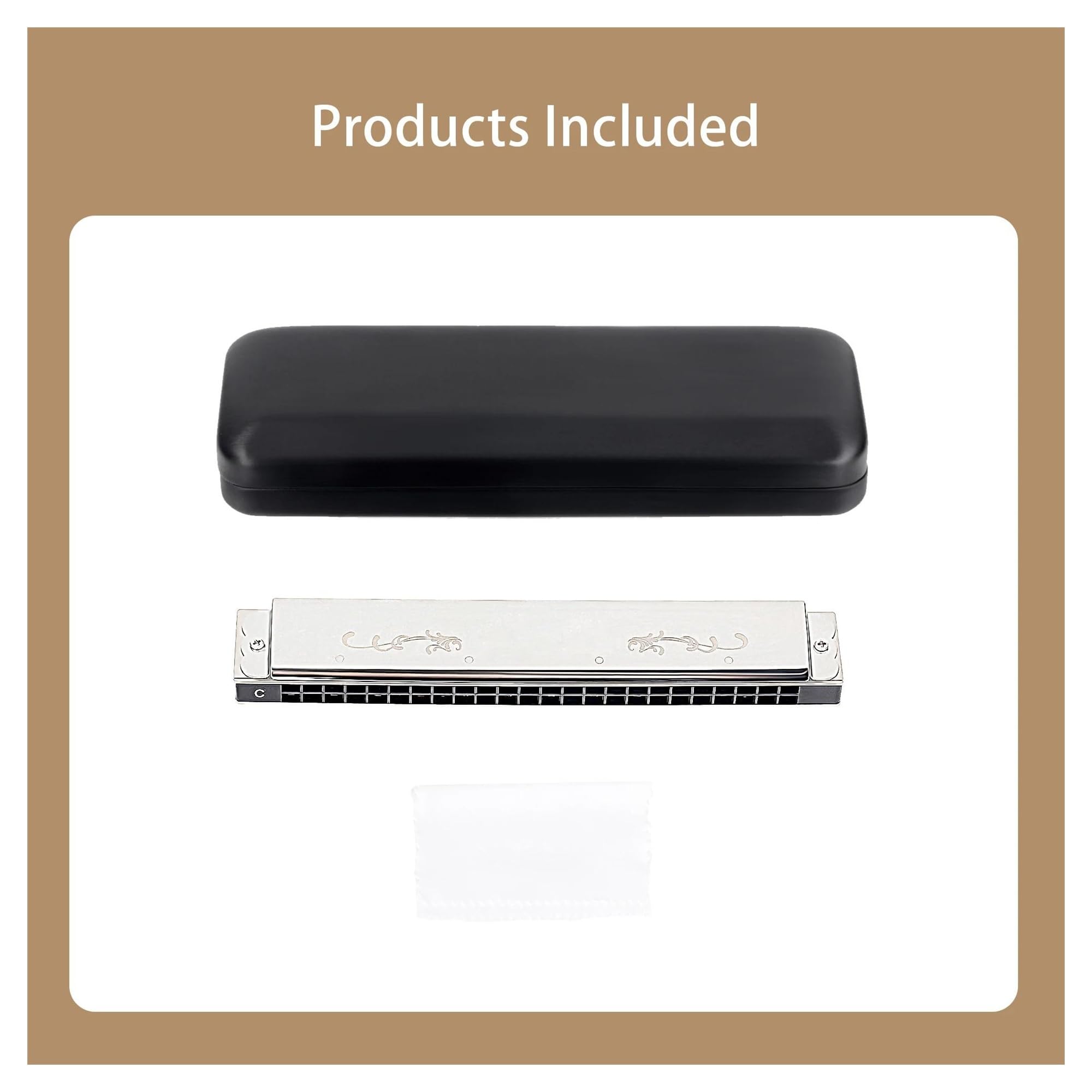 シルバー ハーモニカ 装飾付き HOHNER | Silver Concerto | モリダイラ楽器