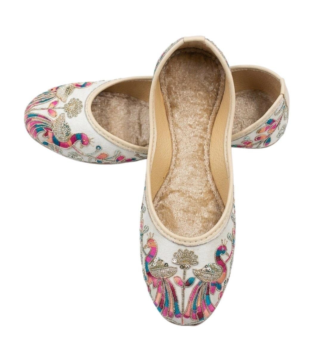 New Women Handmade Work Punjabi Jutti & Mojari | Fancy Jutti| |Girlish Jutti| Sippi Jutti-picture-23