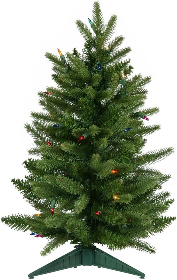Vickerman 2' Pre-Lit Fraser Fir Artificial Christmas Tree - Multi Lights