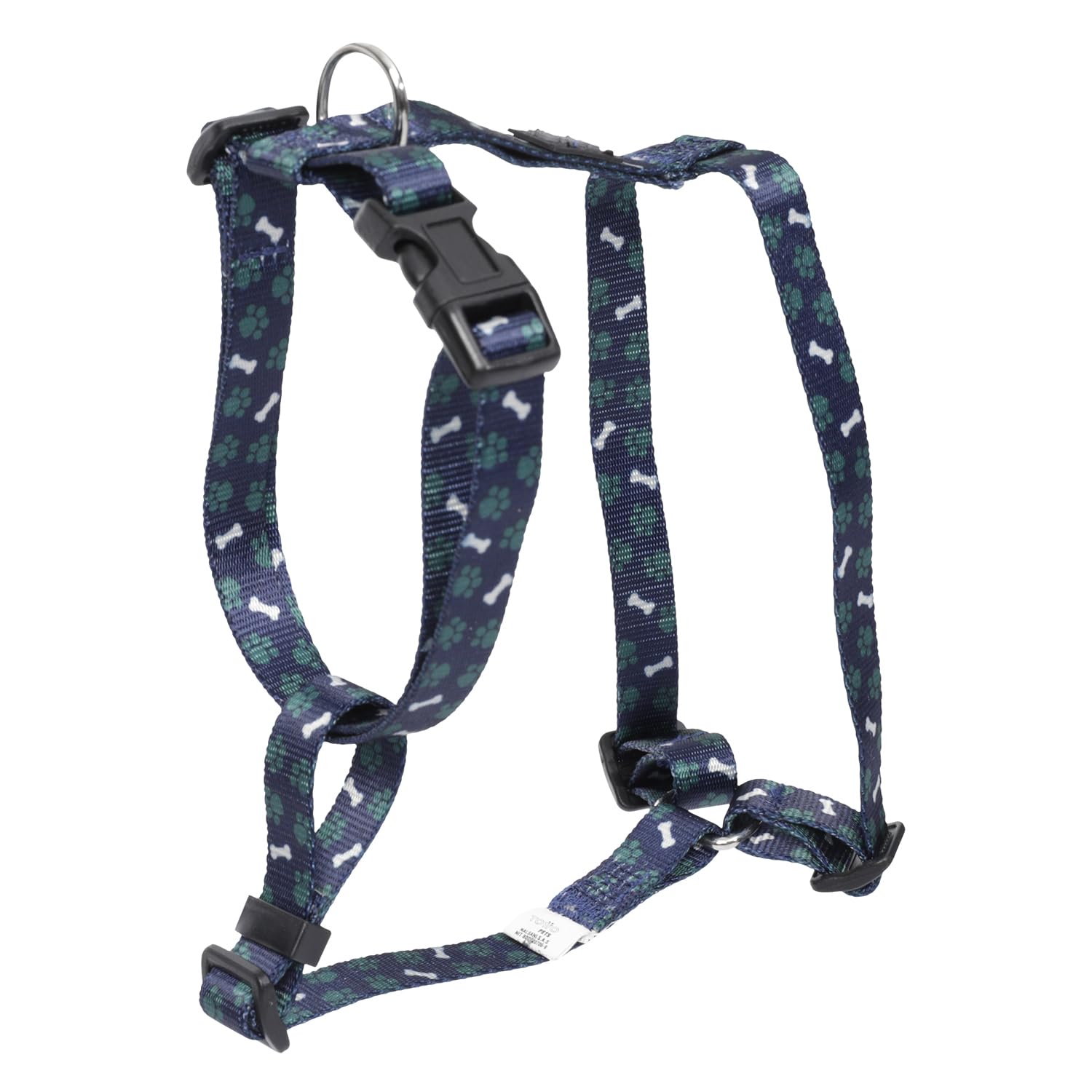 TOTTO, Small Dog Harness, Model Figgo, Size S, Dog Breastplate, H-Type Design, Adjustable, Reduces Pressure in Trachea