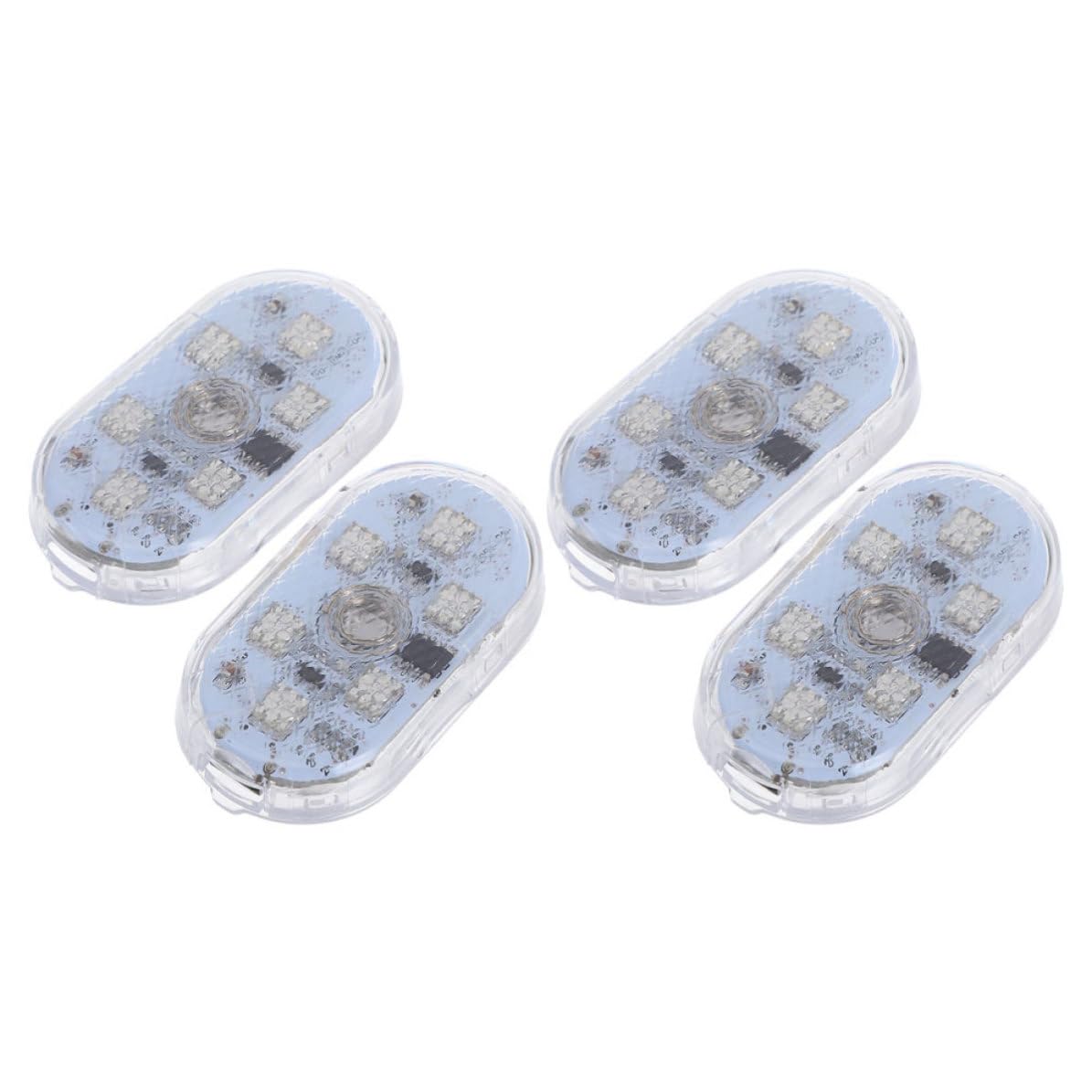 Operitacx 6 Paires Éclairage D’Ambiance Automobile USB Rechargeable à