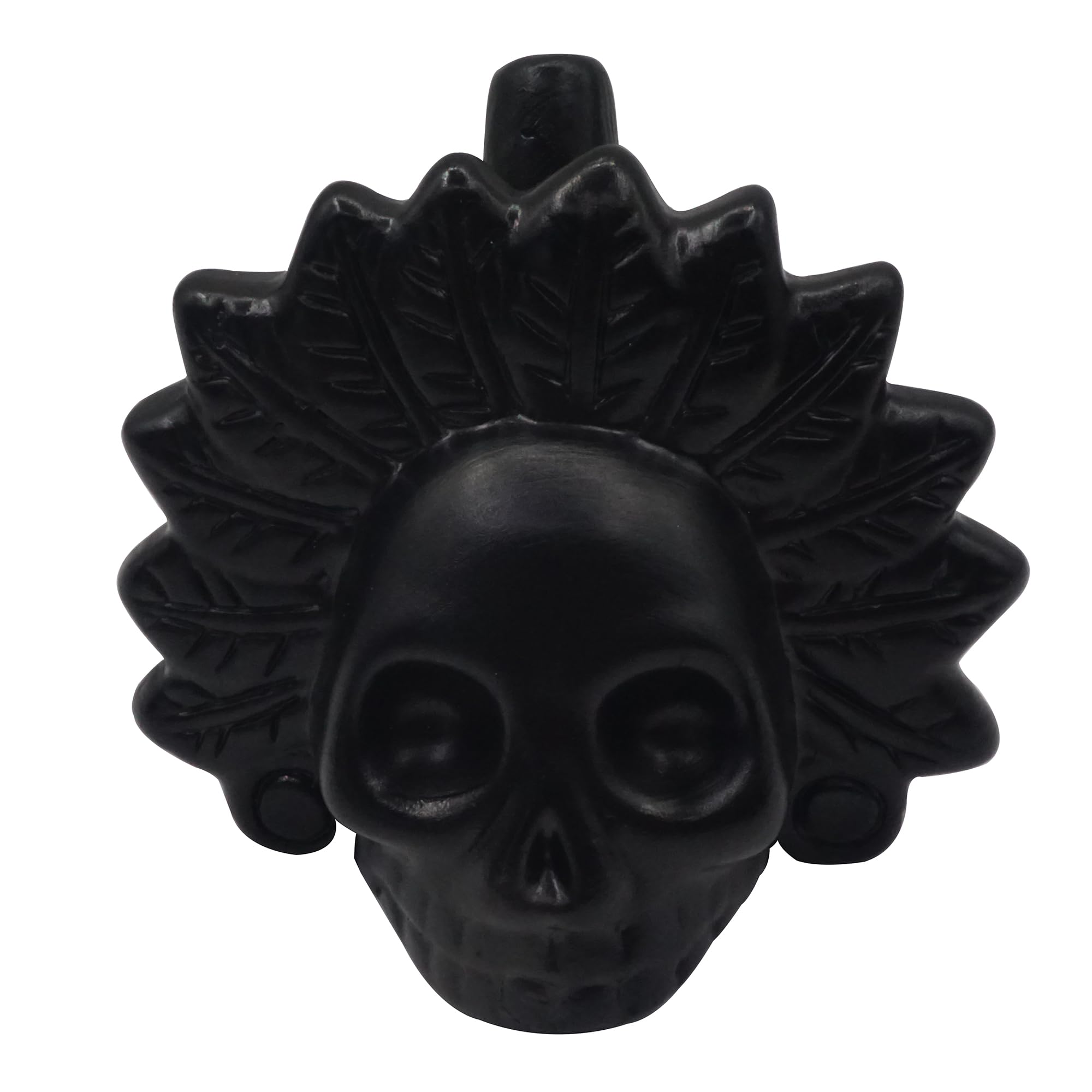 Fischietto Della Morte Azteco - Suono Urlante Oltre 125 DB, Design Autentico, Per Feste Halloween E Eventi A Tema (Nero/Arancione)