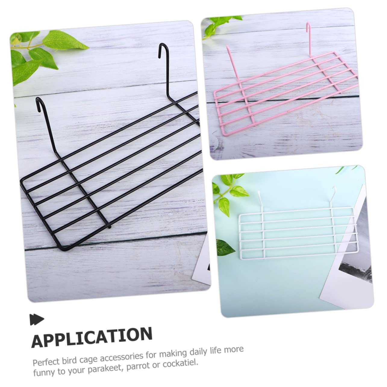 SUPVOX 3pcs Bird Cage Stand Wear Resistant Parakeet Platform for Easy Installation Material Fun Accessory for Parrots Budgies and Cockatiels for Pet Cages