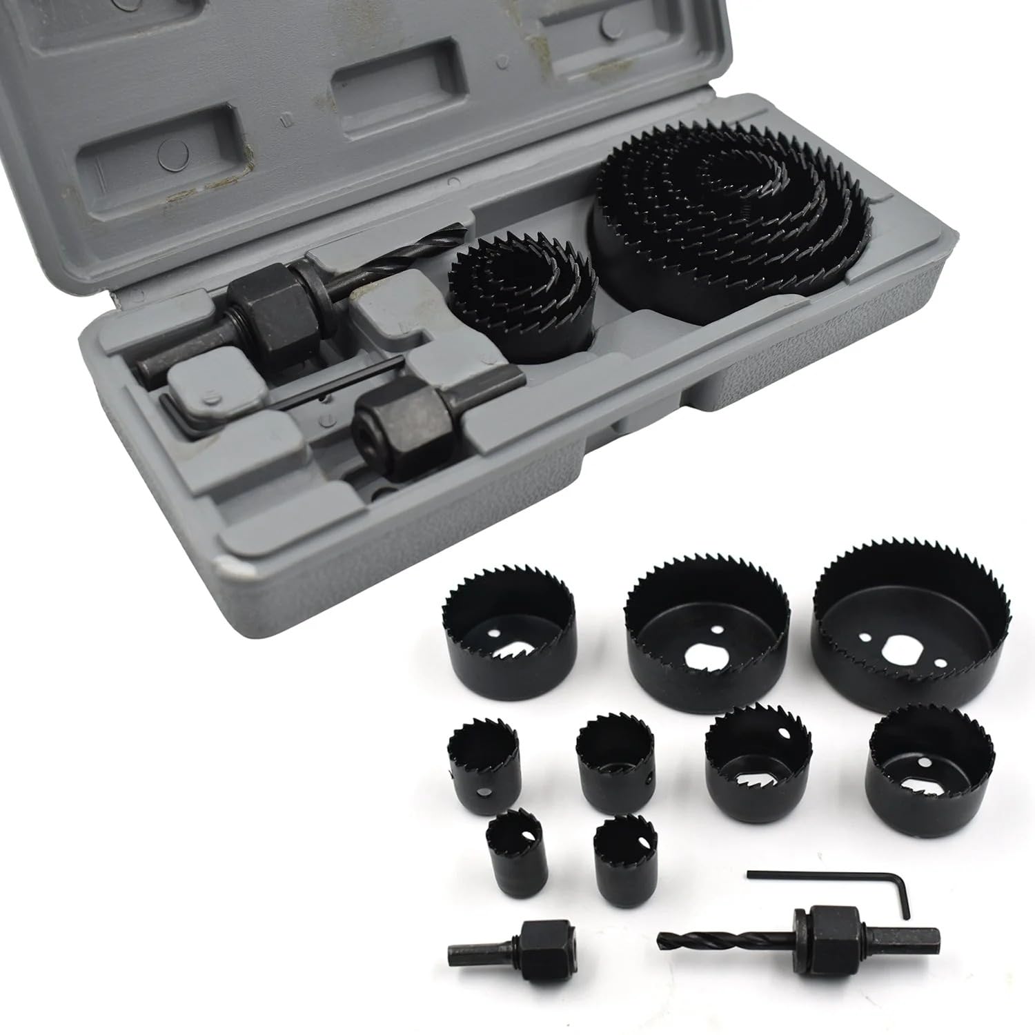 Oblivion Hole Saw Cutter – Adjustable Circle Drill Bit Set for Wood & Metal – Black Round Hole Cutter for Drill Machines – DIY Twist Cutting Tool for Woodworking (Hole Saw Cutter (19-64mm)) 2