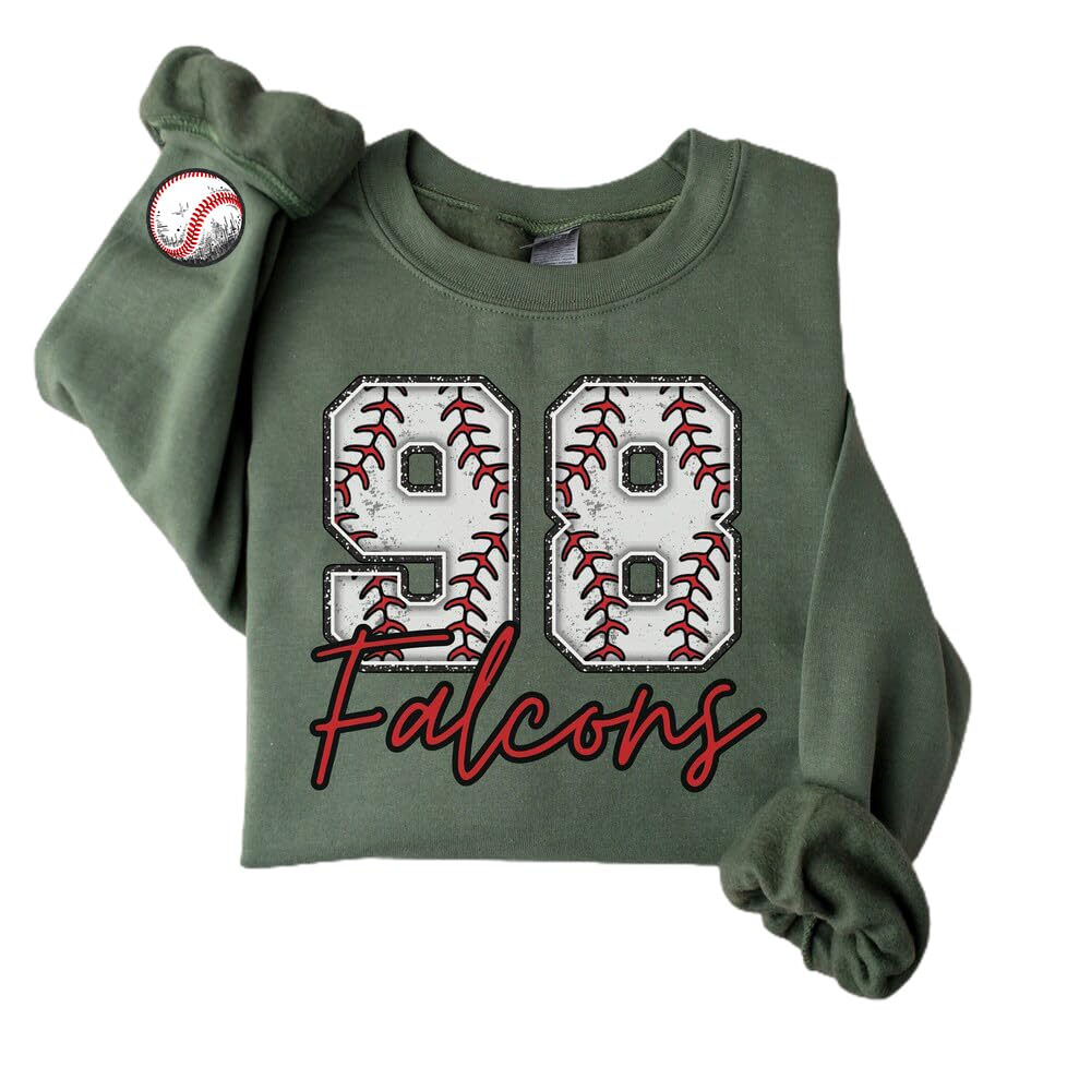 IZI POD Personalized Baseball Sweatshirt, Baseball Sweatshirt Women, Baseball Mom tshirt, Customized Name Baseball Hoodie