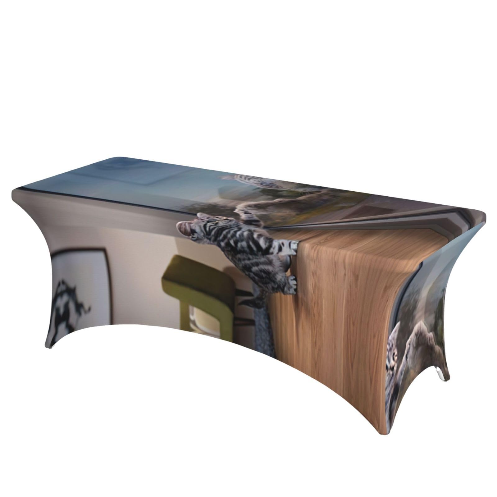 Nappe rectangulaire élasthanne 1,8m EdWal pour mariages et anniversaires