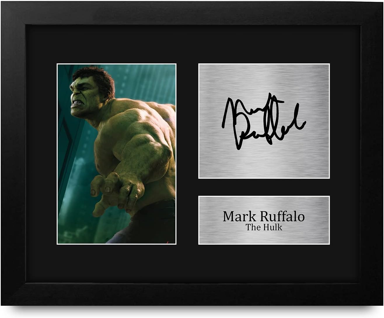 HWC Trading Mark Ruffalo Gift USL Framed Signed Printed Autograph The Hulk The Avengers Gifts Print Photo Picture Display - US Letter Size