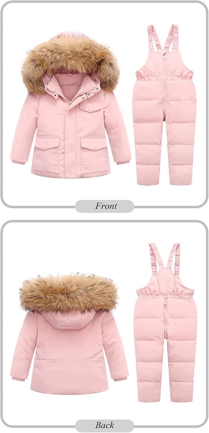 Winter Jackets for Girl Kids Snowsuits Duck Down Parka Coat Boy Outerwear Children Warm Overalls Baby Boy Jumpsuit