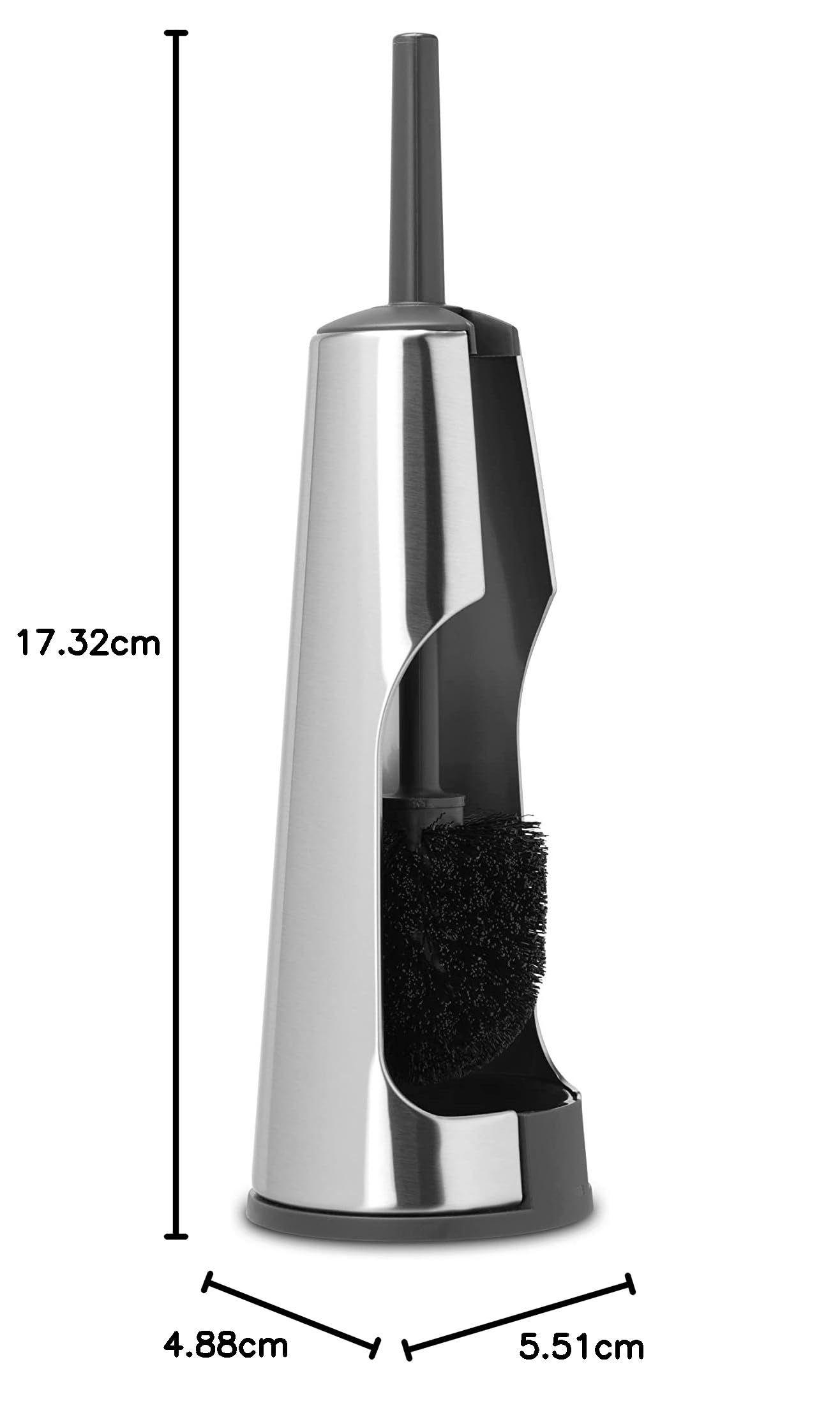 Brabantia Classic Portascopino WC, Inox Satinato