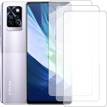 Screen Protector Compatible with Infinix Note 10 Pro X6956.95 Inch [3 Pack] Glass Screen Protector Suitable for Infinix Note 10 Pro NFC, Tempered Glass Protective Film