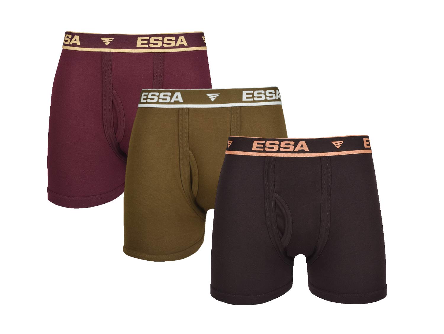 essa Men's ICD Cotton Trunks 3 pcs Combo [Multicolor] - 100% Combed Cotton for Premium Comfort, Machine Washable, Stylish Solid Pattern, Crafted-picture-23