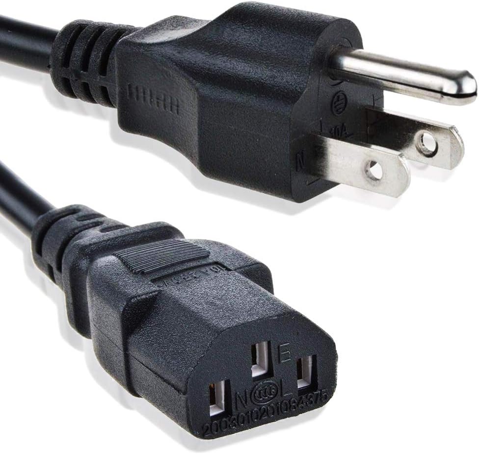 Close-up of power cord connectors