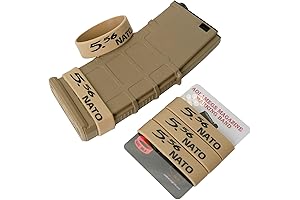 Aolamegs 5/10 Pack Magazine Bands for 100 Round Drum 5.56 & 223 Magazine Marking Identification