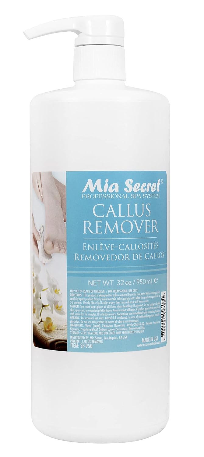 Mia Secret Professional Callus Remover Gel (8oz) - Salon-Grade Pedicure Experience, Extra Strength Formula for Soft, Smooth Feet - Revitalize Cracked and Dry Skin