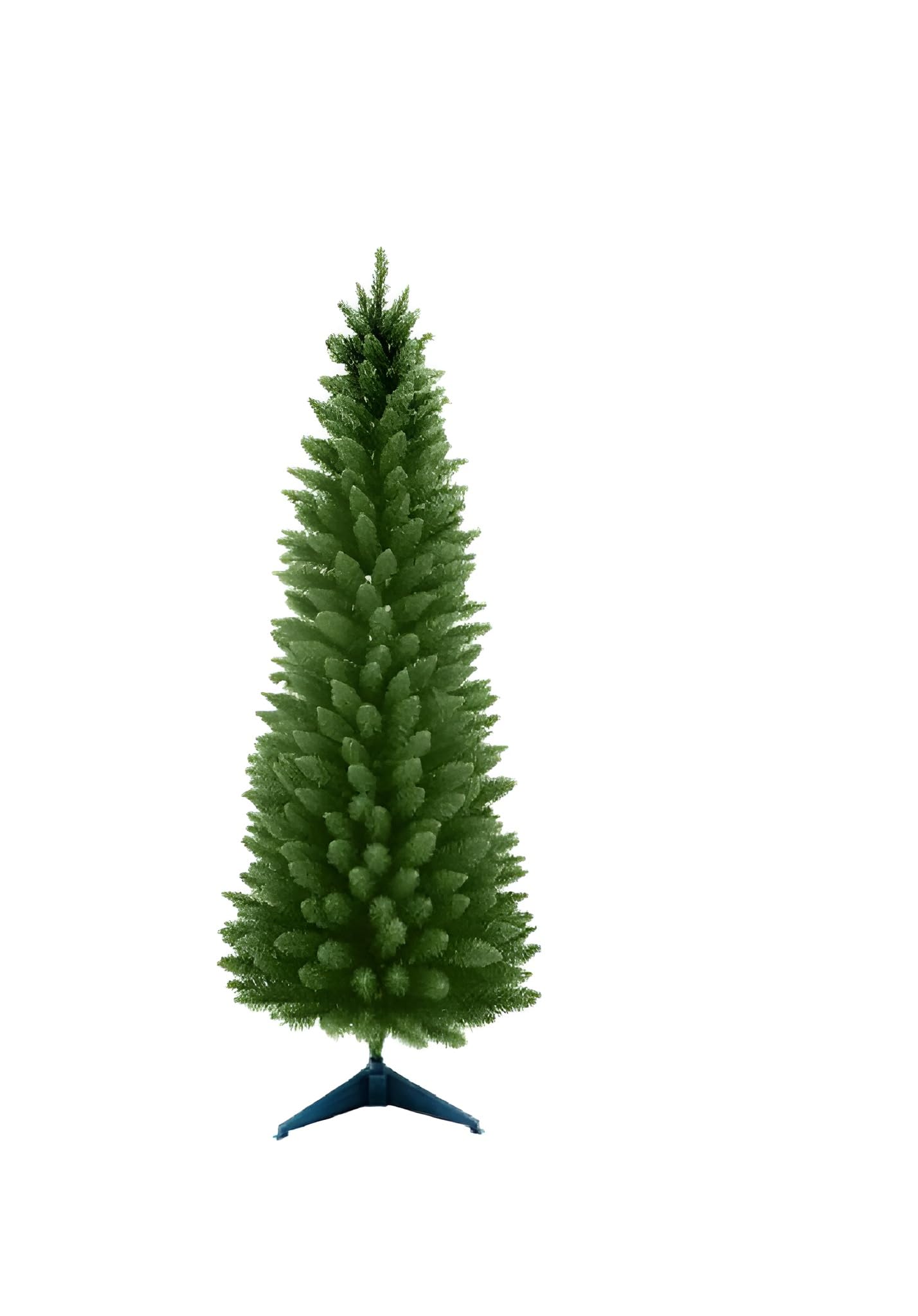 Albero di Natale Verde Slim Salva Spazio 210 cm PVC Ignifugo con Apertura Rapida ad ombrello 536 cime d78 di ingombro