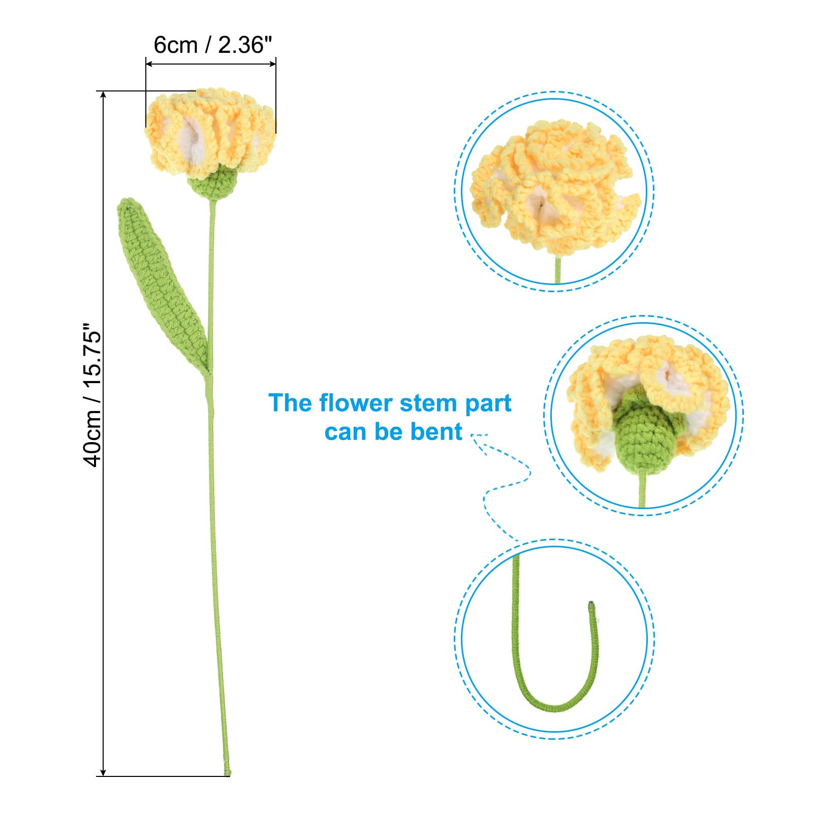 PATIKIL Crochet Flowers - Image 2