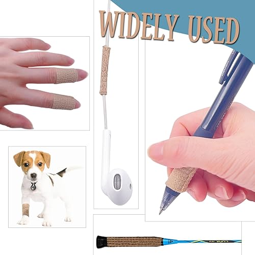 Miniatura 6 de HerMia 48 rollos de vendaje autoadhesivo de 1 pulgada, vendaje autoadhesivo, vendaje elástico para muñeca y tobillo