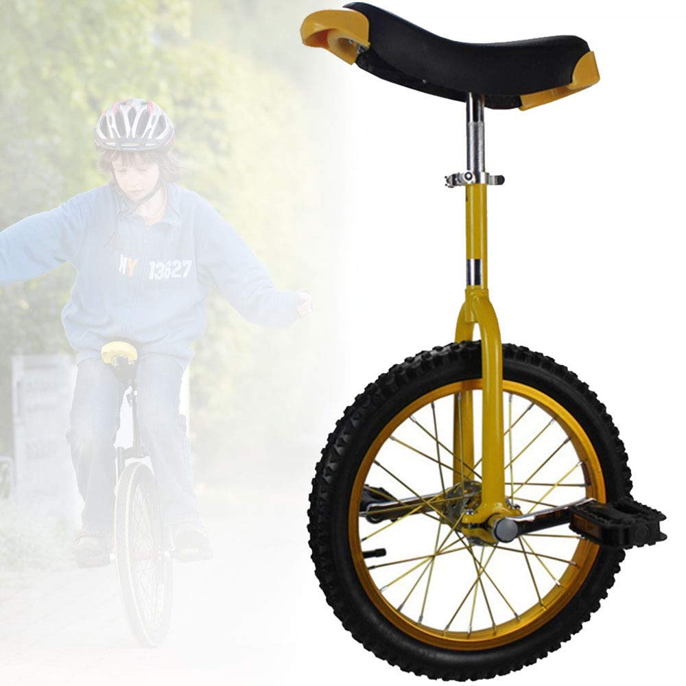 Unicykl z kołami 16/18/20 cali, antypoślizgowe koła Unicykl, z felgą aluminiową, bardzo gruba opona, regulowane siodełko, do ćwiczeń fitness na świeżym powietrzu i ćwiczeń zdrowotnych