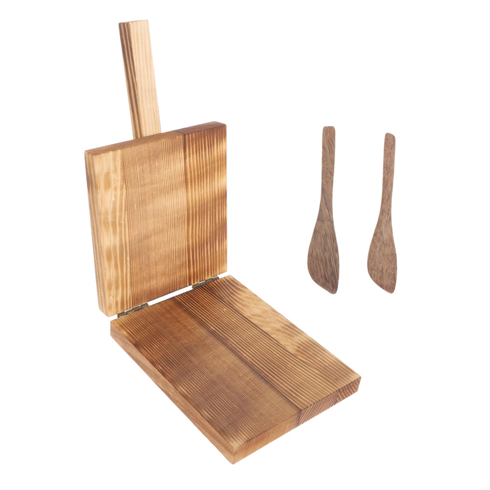 OHPHCALL Dumpling Pressing Tool 1 Set of Wooden Dough Presser Wrapper for Homemade Dumplings