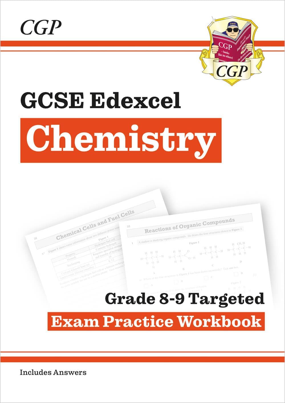 Coordination Group Publications Ltd (CGP) GCSE Chemistry Edexcel Grade 8-9 Targeted Exam Practice Workbook (includes Answers)