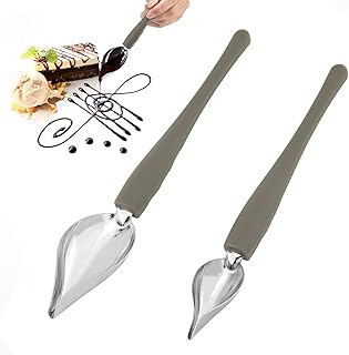 BIGTHREE 2Pcs Stainless Steel Decorating Spoons for Cakes