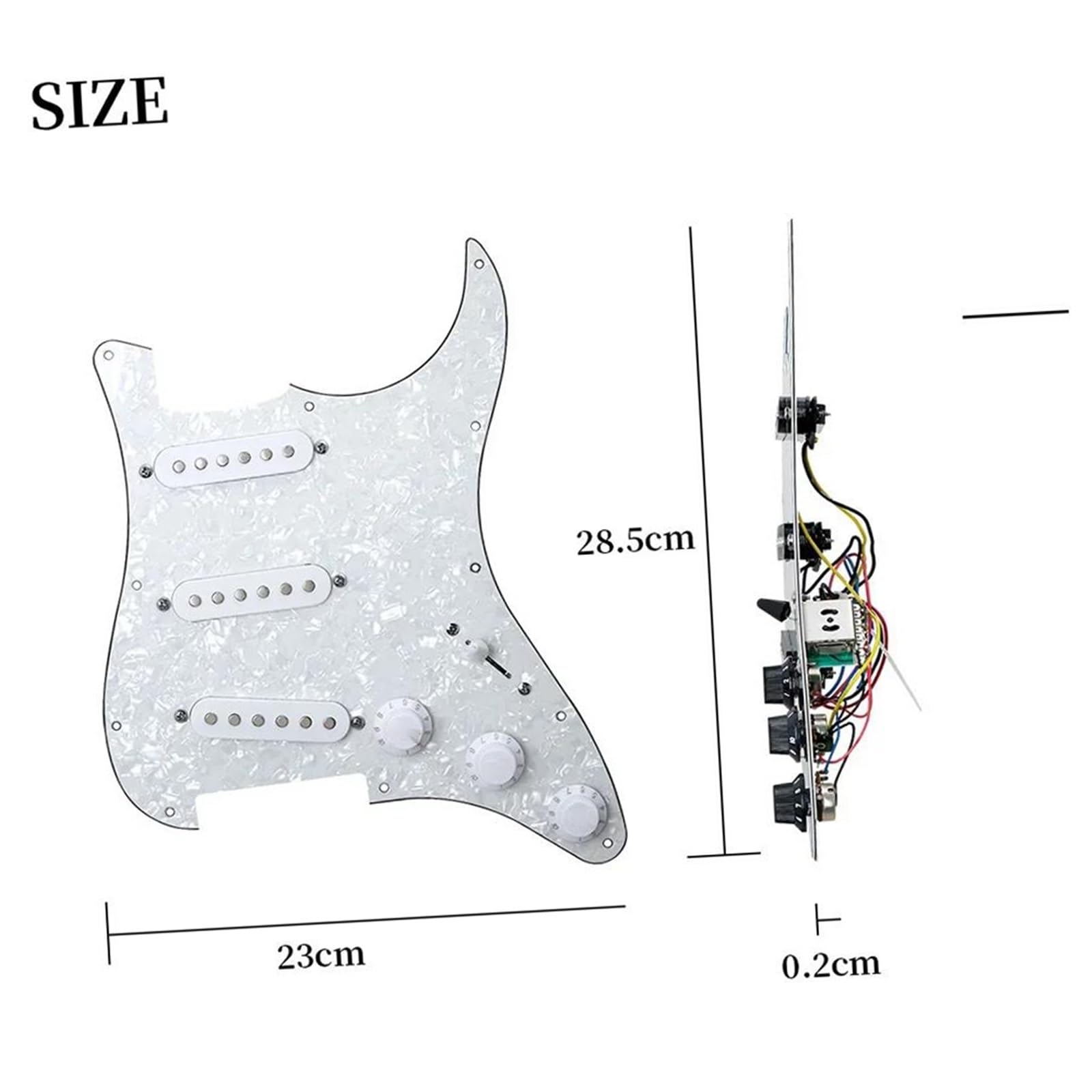Pickguard do gitary elektrycznej 11 otworowa gitara elektryczna Pickguard Single Coil Pickups Części zamienne do instrumentów