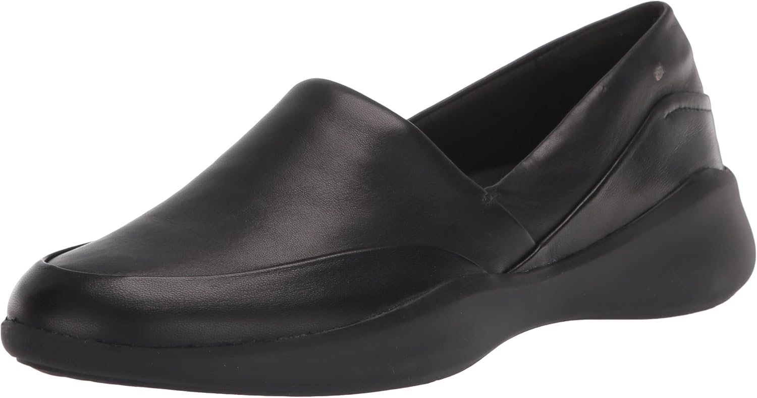 Naturalizer Womens Ease Loafer Black Leather 6 M