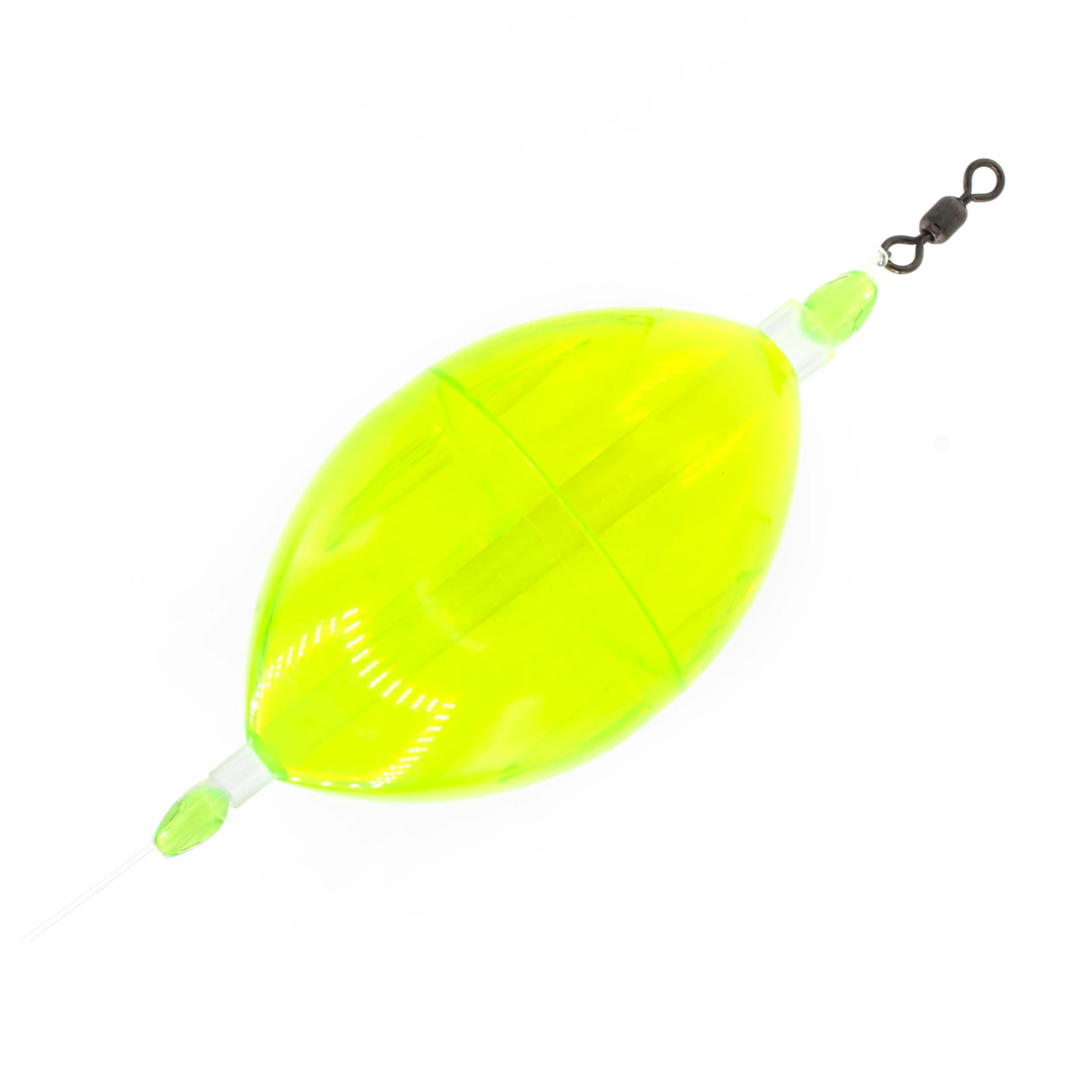 Clarkspoon Bubble Buster Rig for Spanish Mackerel, Bluefish, Red Drum and More! - Weighted Clarkspoon with Chartreuse Bubble Float - Casting Rig for Fishing from The Pier, Surf, Boat and Bridge!
