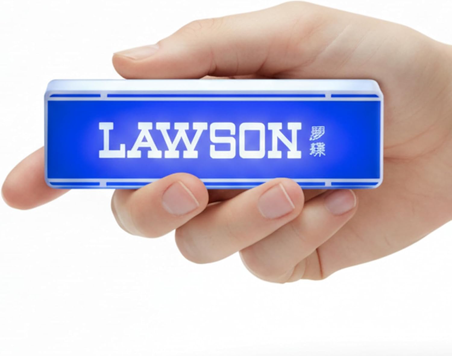 LED Light-Up Japanese Mini Convenience Store Fridge Magnet, 3D Lawson Konbini Storefront Collectible, USB-C Rechargeable, Light-Up Display Decor for Fridge, Desk, Shelf, Japan Souvenir