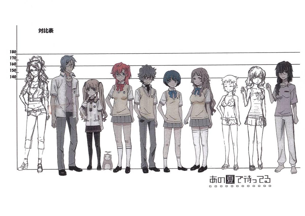 Amazon.co.jp: 102枚 設定資料集 あの夏で待ってる/検: アニメ