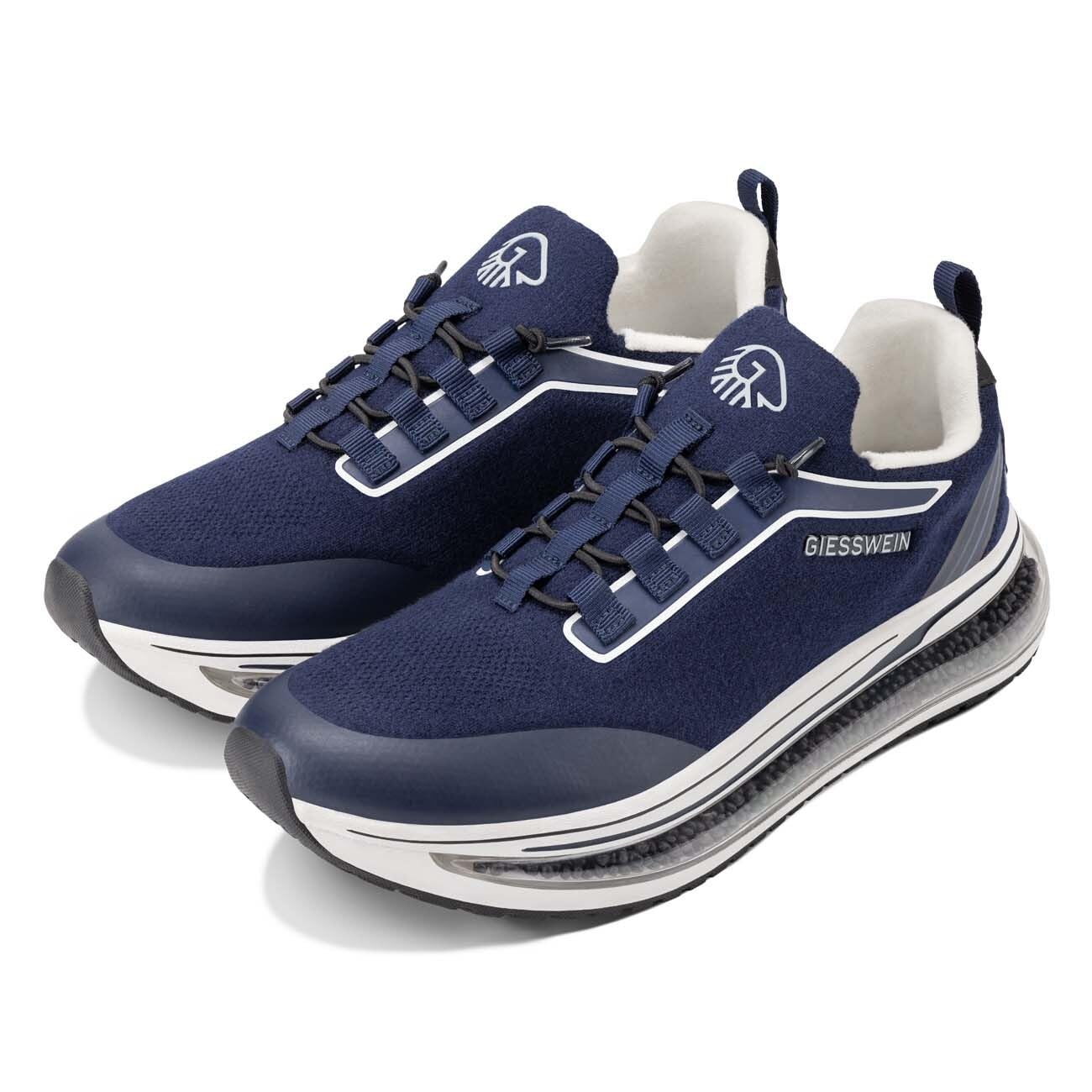 Giesswein Wooltastic Men - Federnder Merino Sneaker mit Luftkammer | Leichter Slip-In Freizeitschuh mit Dämpfungskugeln & Wechselfußbett – Sockenfeeling für Alltag, City und leichtes Outdoor
