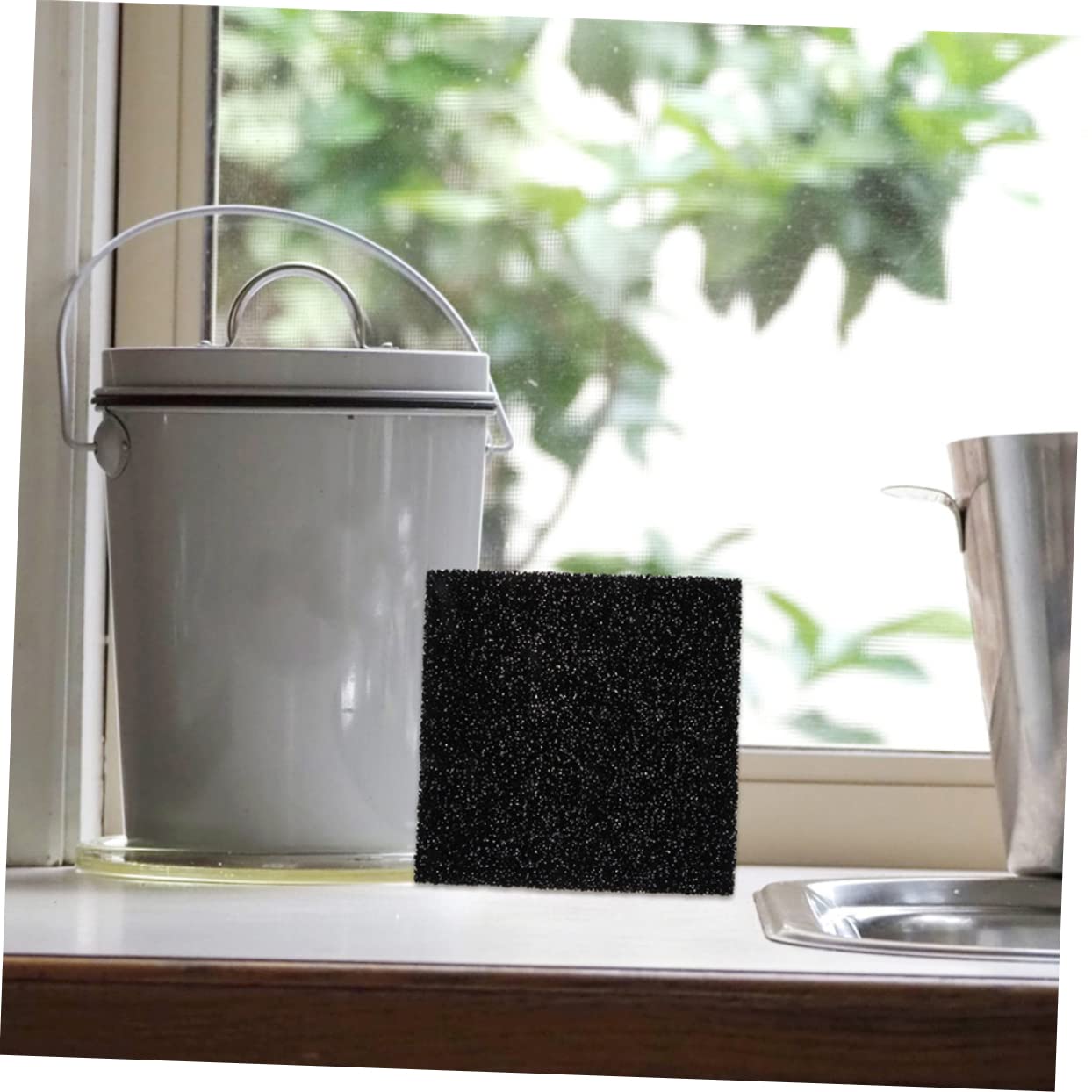 PRETYZOOM 36 STK Kohle-Ersatzfilter wasserreiniger hauswasserfilter fischpfannen Filter für Küchenabfälle Aktivkohlefilter Kompostfilter für die Küche Filter-Ersatzwatte Schwamm Black