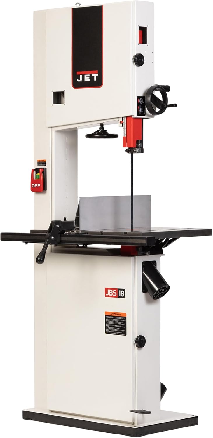 Jet 18-Inch Woodworking Band Saw, 3 HP, 230V 1Ph (JWBS-18SFX-3)
