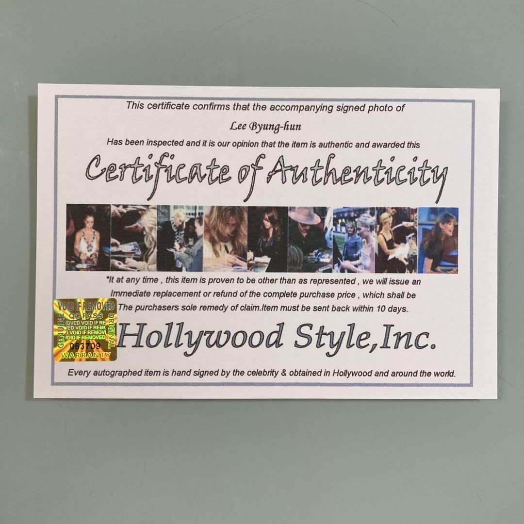 イビョンホン直筆サイン入り2Lサイズ写真…Lee Byung-hun