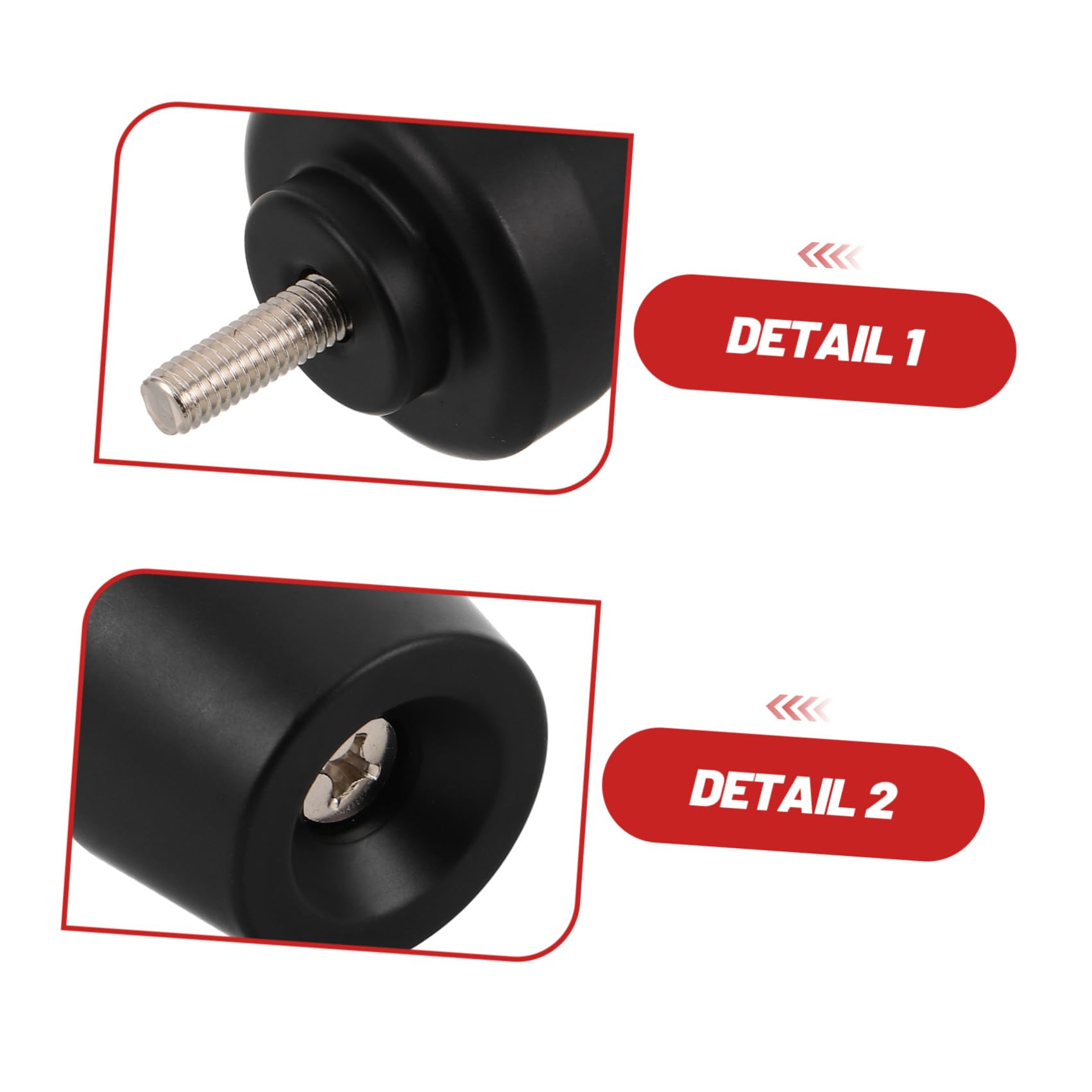 Mikikit Tappi Terminali Manubrio Moto in Metallo Nero M6 Funzione Anti-vibrazione e Rimozione Facile, per Dirt Bike e Scooter