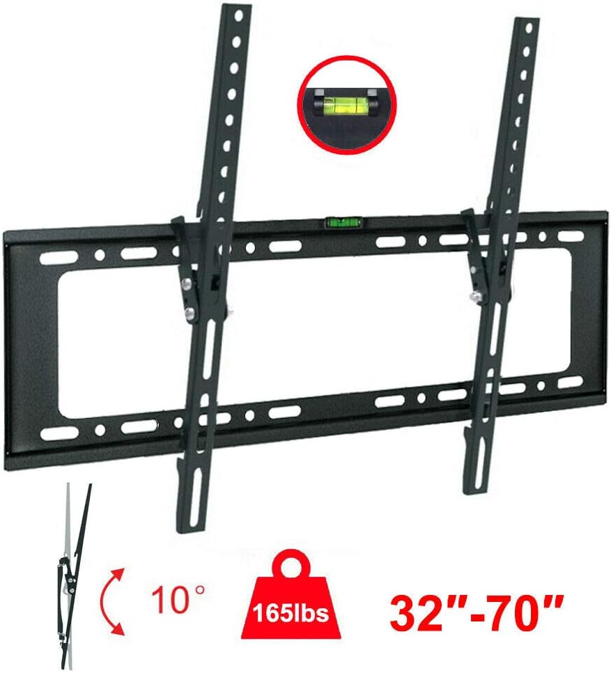 NTQ Flat TV Wall Mount Bracket for Samsung QN65Q60TAFXZA 65", QN55Q60TAFXZA 55", QN58Q60TAFXZA 58" Q60T QLED 4K UHD Smart TV