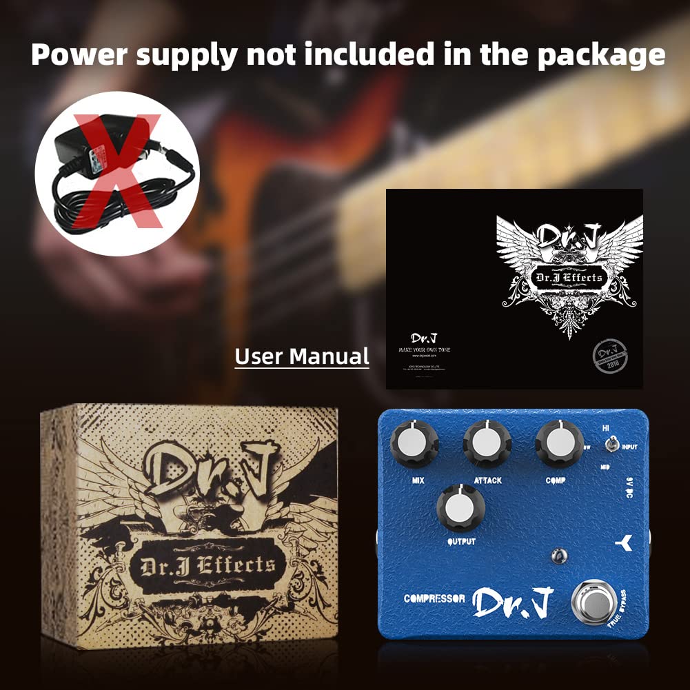 JOYO Compressor Pedal & Clean Boost with 3 Band EQ Sustain Effects for Electric Guitar High-end Edition Dr.J Series (D55) - Image 4