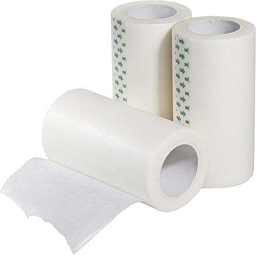 Miniatura 8 de Cinta médica de papel de 3 pulgadas x 10 yardas para uso de primeros auxilios de emergencia paquete de 3 rollos ligera, transpirable, microporosa,