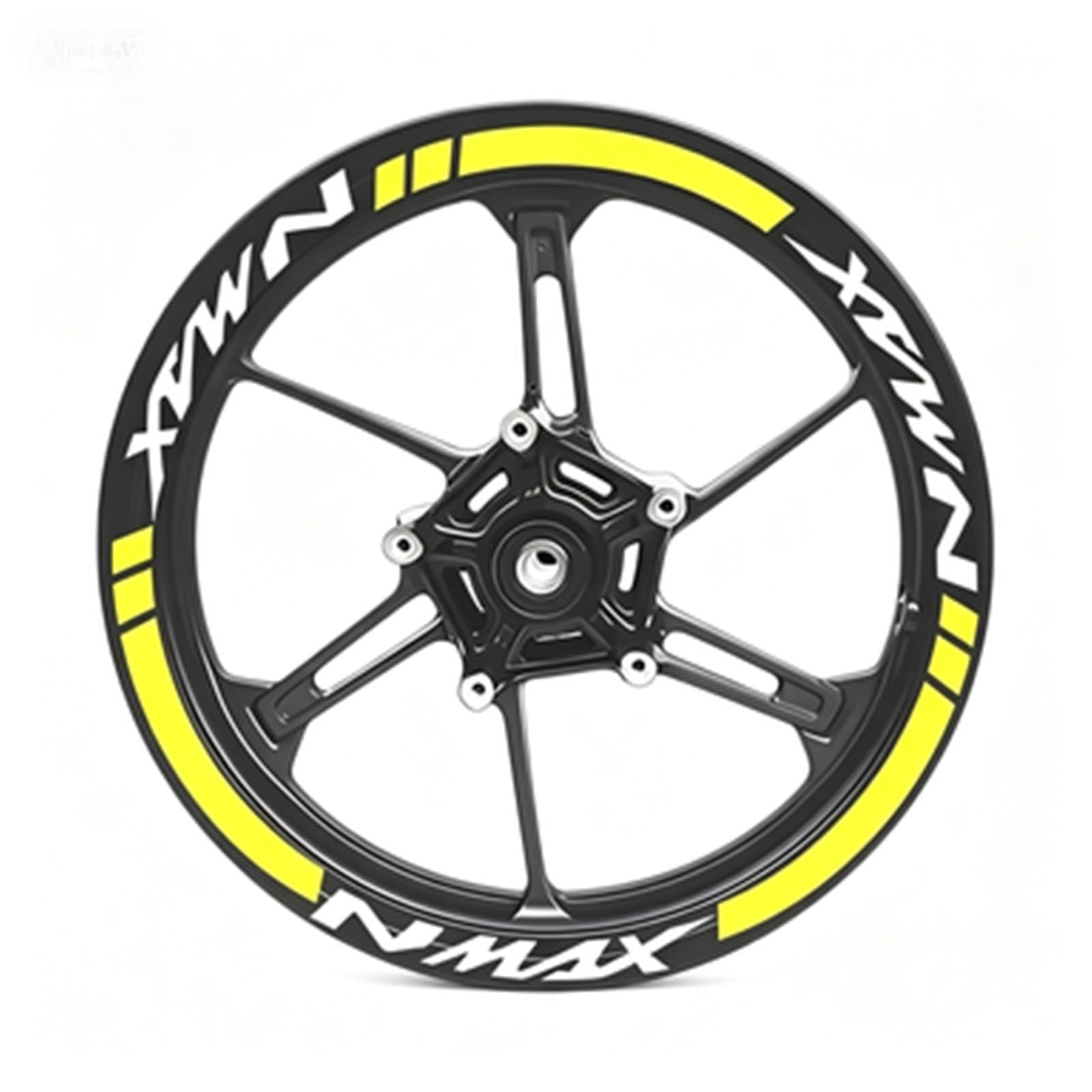 Motorcycle Wheel Sticker Racing Rim Stripe Decal Decoration for Yamaha NMAX N Max N-max 155 125 Motorbike(Color2)