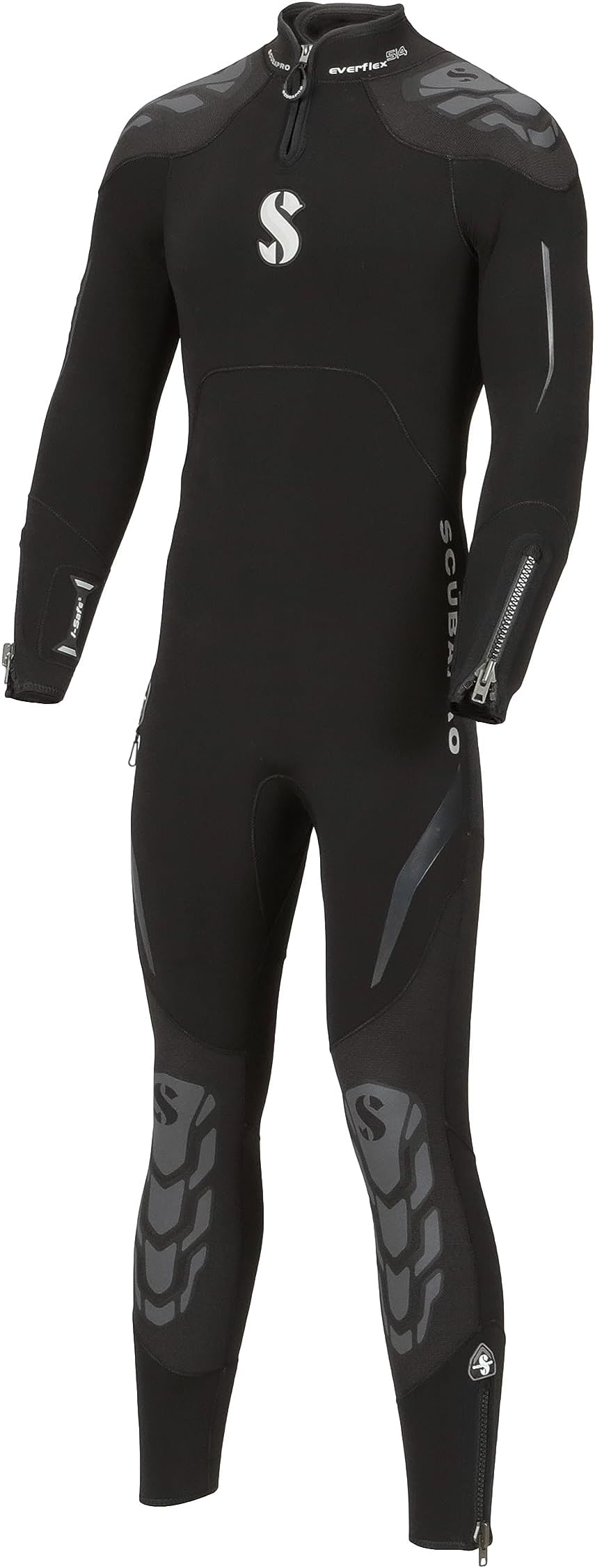 SCUBAPRO Everflex Steamer 5/4 mm Men's Diving Wetsuit (Large Short, Black)