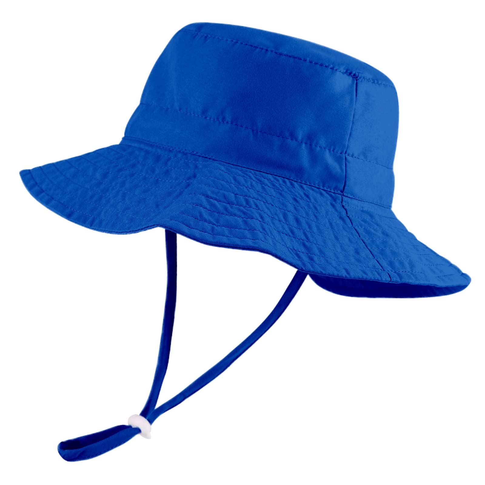 LACOFIA Sombrero de Sol para bebé niño Ajustable Gorro Verano de Pescador para niños ala Ancha para Exteriores/natación/Playa/Piscina
