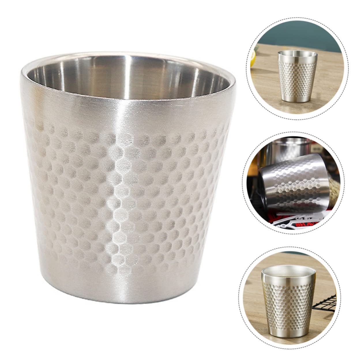 BESTYASH 1Pc Durable Stainless Steel Shaving Bowl for Men Capacity Foaming Shaving Mug for Creating Bubbles Compact Design for and Travel