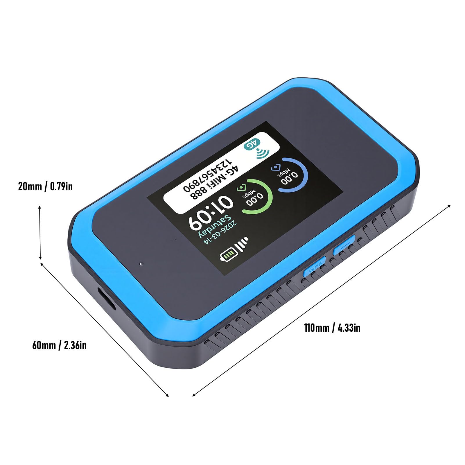 Hotspot WiFi Mobile 4G LTE, 2,4G 5,8G Double Bande
