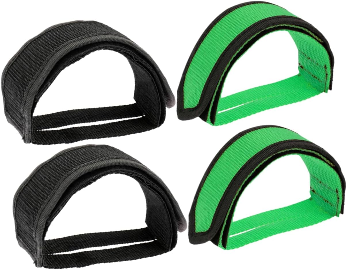 VICASKY 4Pcs Adjustable Bike Footrest Straps for Exercise Durable Foot Pedal Straps for Fitness and Cycling for Sharing with Family and Friends