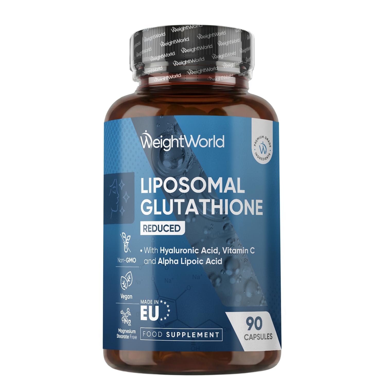 WeightWorld L-Glutathione Supplement 1000mg - 90 Capsules - Easy to Take