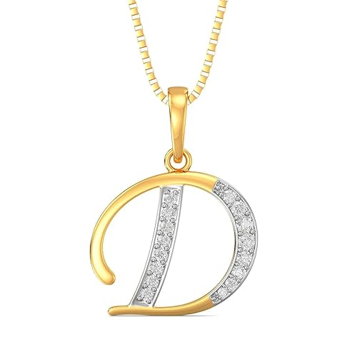 Pride Diamond Collection 18k yellow gold Alphabet D Pendant