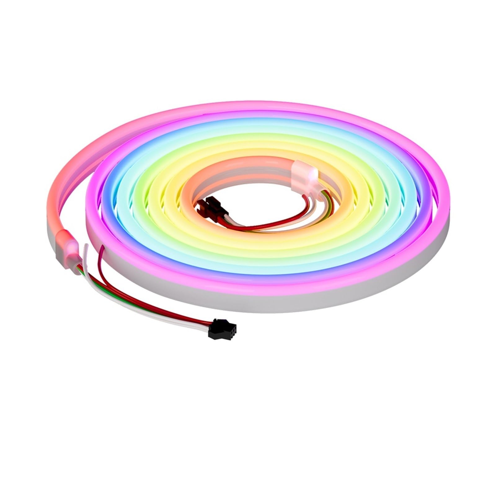 WS2811 RGBIC Neonlichtstreifen Silikonabdeckung 1IC steuert 6LEDs 108LEDs/M DC24V IP67 Flexibles Klebeband for die Herstellung von Neonschildern 3M 5M