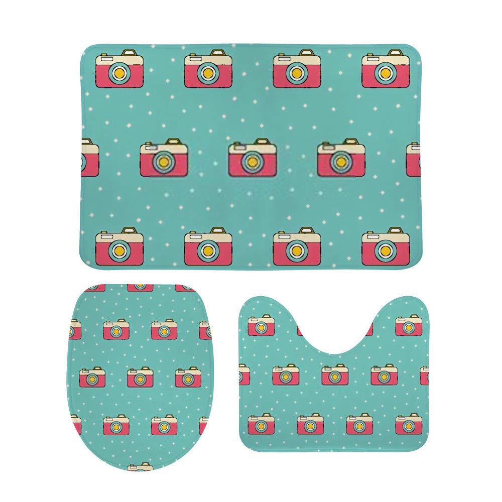 Tapis de bain pingouin en velours corail pour égayer la douche