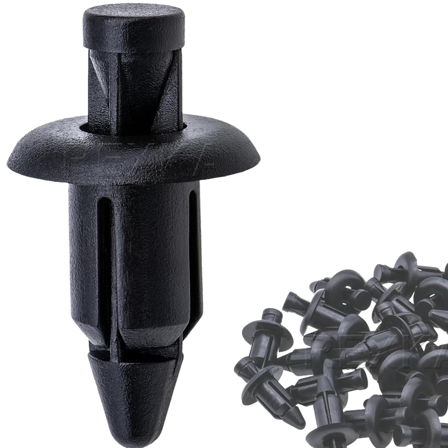Alrens 35 PZ Rivet in Plastico per Carenatura Bici, Clip di Fissaggio a Rivetto per Moto, Viti a Spirale a Velocità di Attacco, Clip, Dado Nero, Foro di 6mm con Honda/Compatibile con Yamaha/con Suzuki