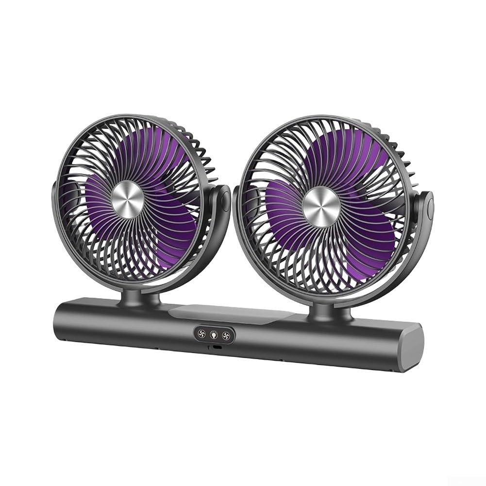 Ventilador USB Silencioso 3000mAh con Nocturna Ventilador USB(Gray)